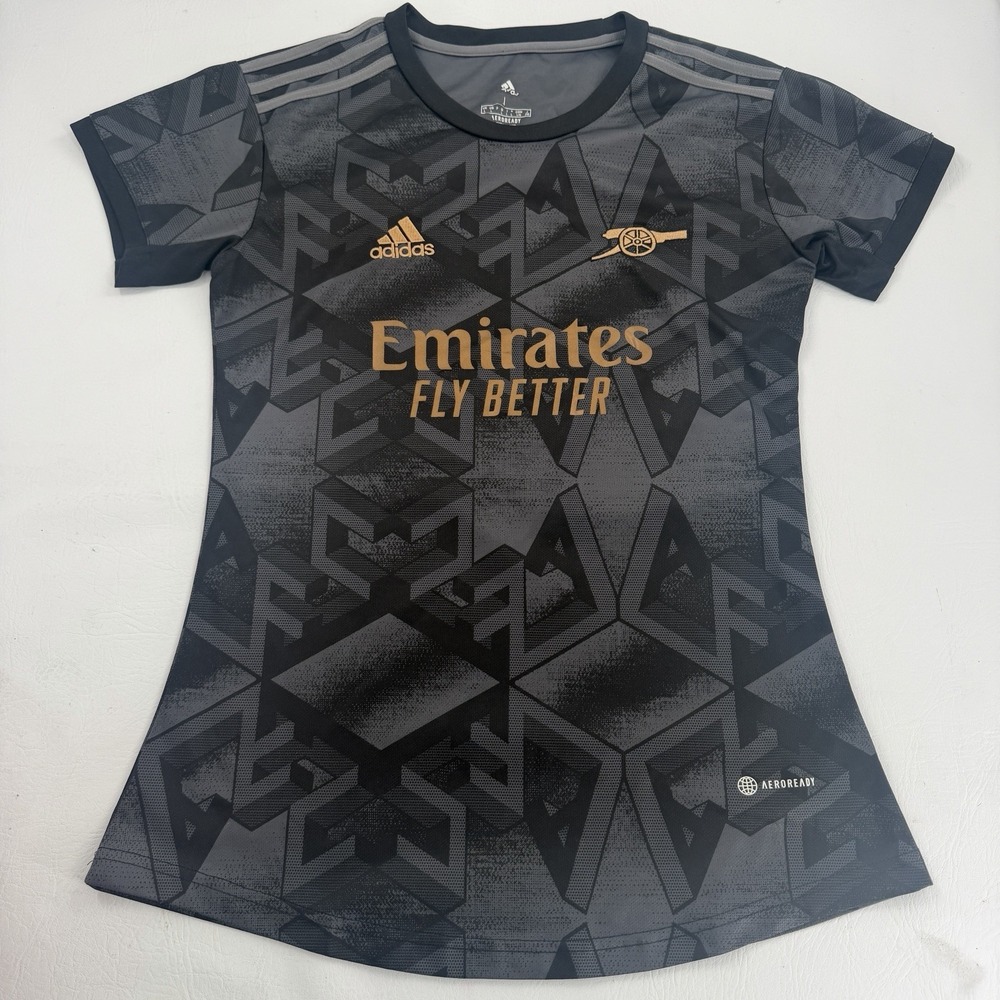 Adidas Arsenal 2022/23 Women's Away Soccer Jersey Black Size L